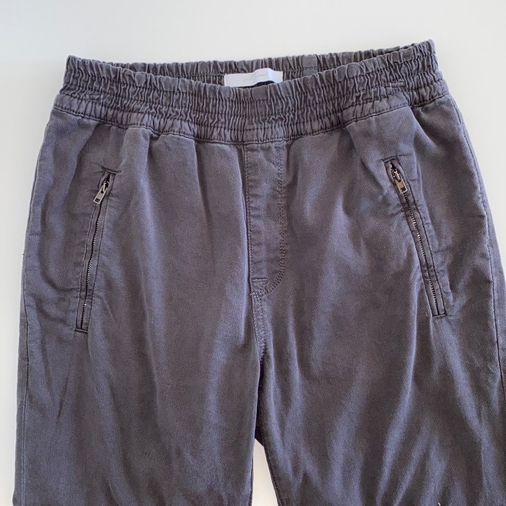 7 FOR ALL MANKIND Dark gray mock Jean joggers